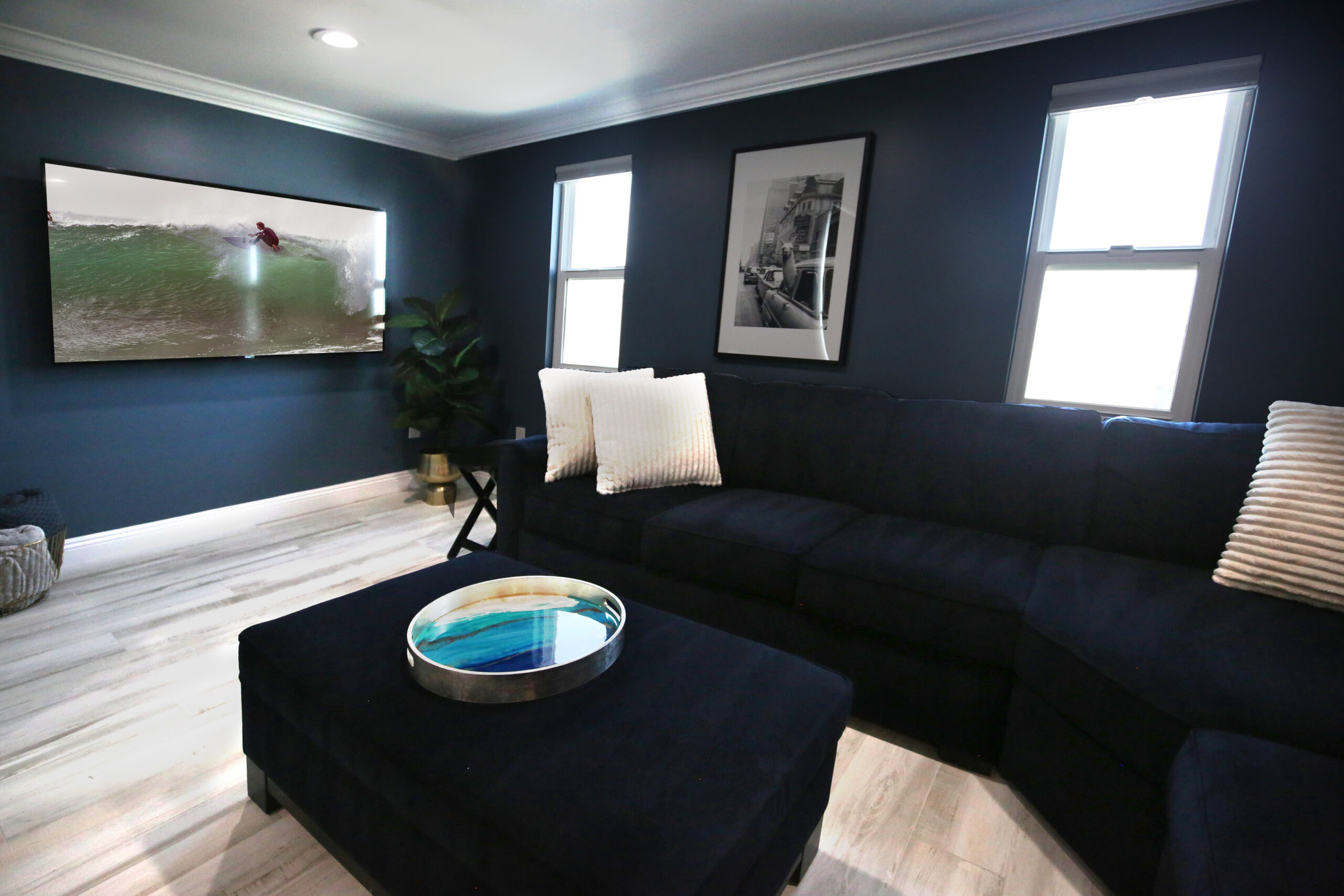 Spacious group living area